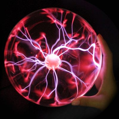 8 Inch Plasma  Lamp Globe Static Night Light  Touch Sound Se