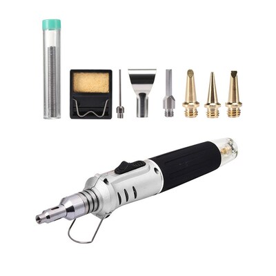 10 in 1 Butane Gas Soldering Iron Kit Automatic Ignition Wel