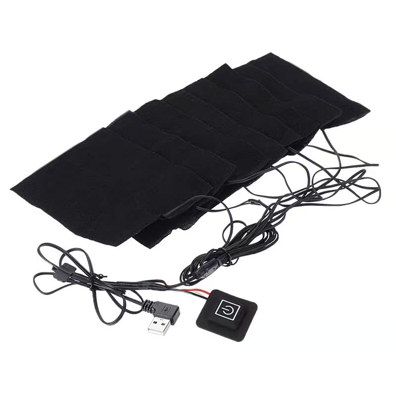 8 in 1 Electric USB Jackets Clothes Heating Pad Winter Vest