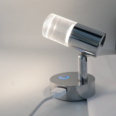 12V 3W LED Reading Light Headboard Touch Switch With USB Por