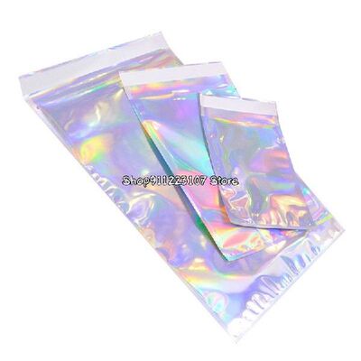 100pcs Laser Self Sealing Plastic Envelopes Mailing Storage