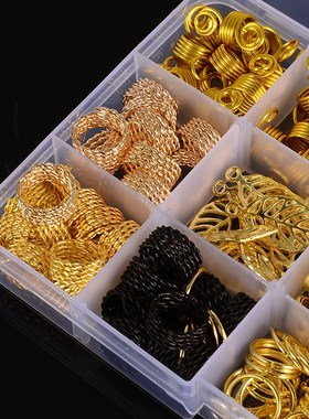 200Pcs Hair Coil Dreadlocks Hair Braid Rings Dreadlocks Hair