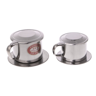 1SET Vietnamese Coffee Filter Stainless Steel Maker Pot Infu