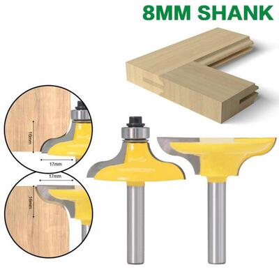 2PCS 8MM Shank Entry Door for Long Tenons Router Bit woodwor
