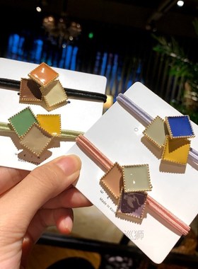 Drop glaze matching color hair rope Korean oil painting sens