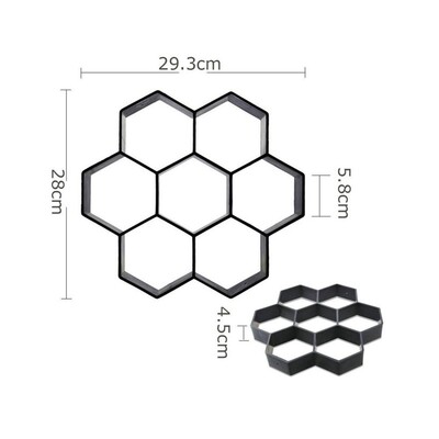 Reusable Concrete Path Maker Molds Stepping Stone Paver Lawn