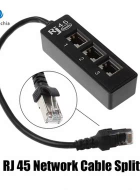 Centechia 1 to 3 Socket LAN Ethernet Network RJ45  Splitter