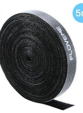 Black 1m  3m 5m fastener tape velcros hook Hook Loop Cable O