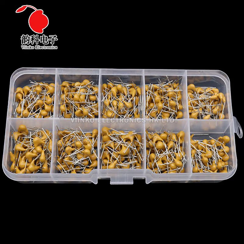 500pcs 10values*50pcs 0.1uF - 10uF (104-106) 50V Multilayer