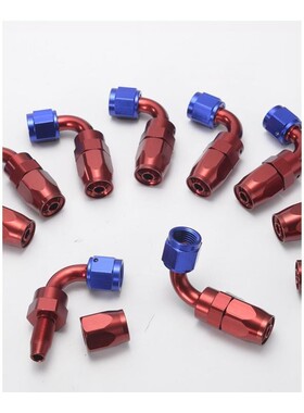 10PCS/LOT AN6 Pipe joints Aluminum 90 Degree Swivel Oil/Fuel