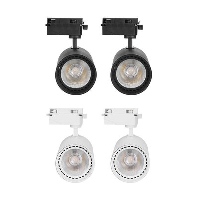 2x COB Spot Lamps 12W Alunum Rail Ceiling Lights for Shop Na