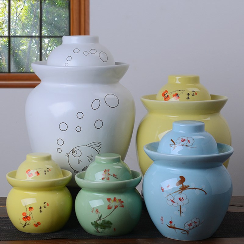 Jingdezhen Ceramic Pickle Jar Vegetable Pickling Jars Restau