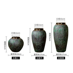 newDecoratijve retro clay pot ceramic old vase flower pot p