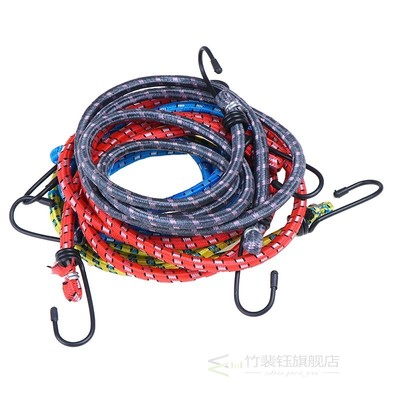 1pc 1.5m Stretch Elastic Bungee Cord Hooks Brand Bikes Rope