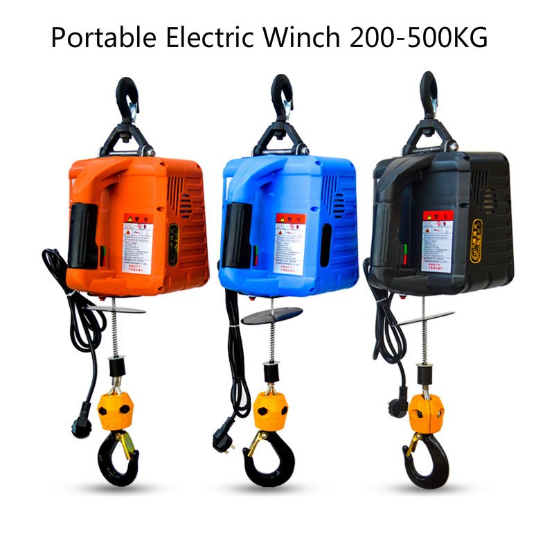 220V Electric Winch portable Winch Windlass 500KGX7.6M 200x1