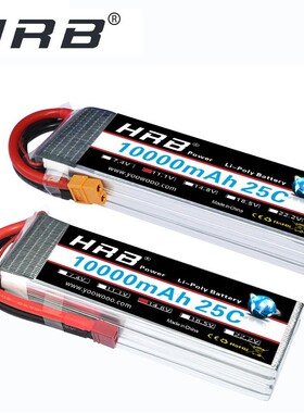 HRB RC Lipo 2S 3S Battery 10000mAh 4S 5S 6S 7.4V 11.1V 14.8