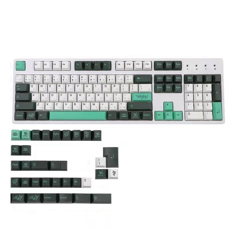 137 Keys Botanical 2 Keycap Cherry Profile Dye Sub Pbt Keyca