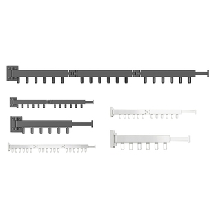 Folding Clothes Hanger Wall Mount Retractable Cloth Drying