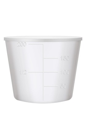 Fishing measuring cup three piece set with graduated table f
