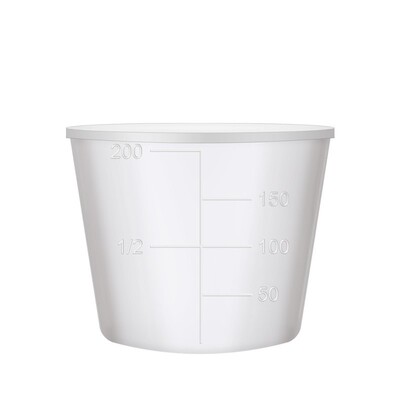 Fishing measuring cup three piece set with graduated table f