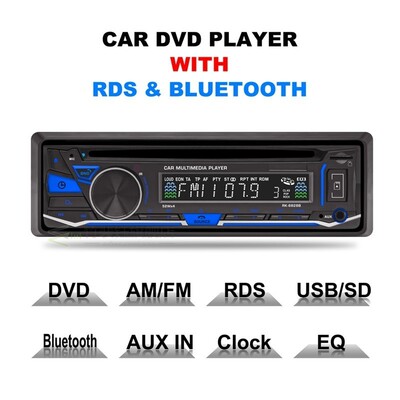 New1 Din Car Bluetooth DVD VCD CD Player MP3 MP4 FM AM o Rad