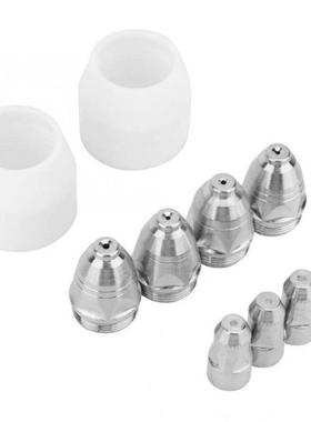 P80 10pcs Electrode Nozzle Plasma Consumable Cutter Torch Si