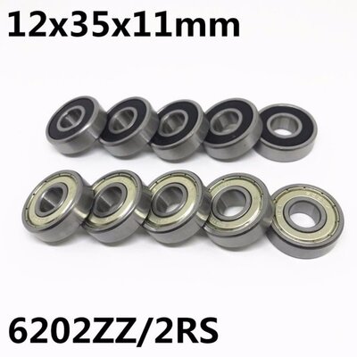 10pcs 6202ZZ 6202-2RS ball bearing 15x35x11 mm deep groove b