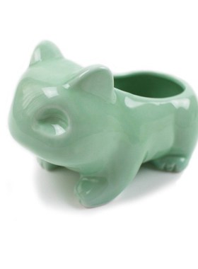 Ceramic Flowerpot Succulent Planter Bulbasaur Green-Plants C