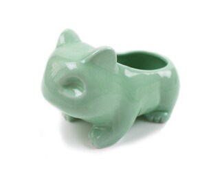Ceramic Flowerpot Succulent Planter Bulbasaur Green-Plants C