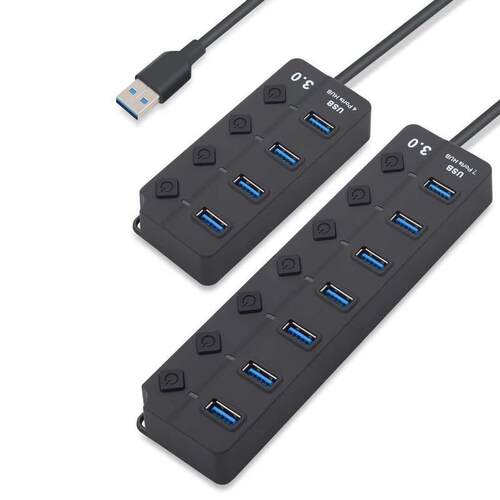High Speed USB 3.0 HUB 4 / 7 Port USB3.0 Hub Splitter on/Off