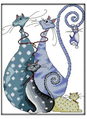 DIY Needlework Pre-Printed Embroidery Starter Kits For