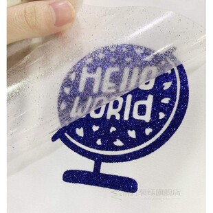 Fast delivery of 1 roll of Heat transfer glitter vinyl 12&ti