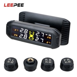 Solar Car Tyre Pressure Monitor TPMS Tire Pressure Monitori