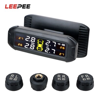 Solar Car Tyre Pressure Monitor TPMS Tire Pressure Monitori