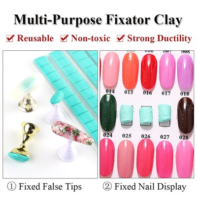 Adhesive Glue Clay Stick For Flase Nail Tips Reusable Non T