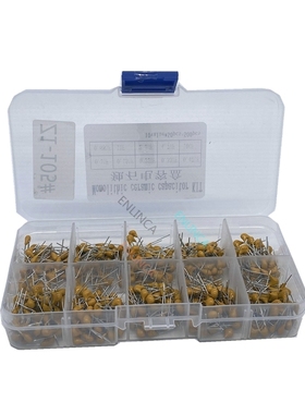 500pcs 10Valuesx50 50V 100nF 1000nF 10000nF 150nF 220nF 2200