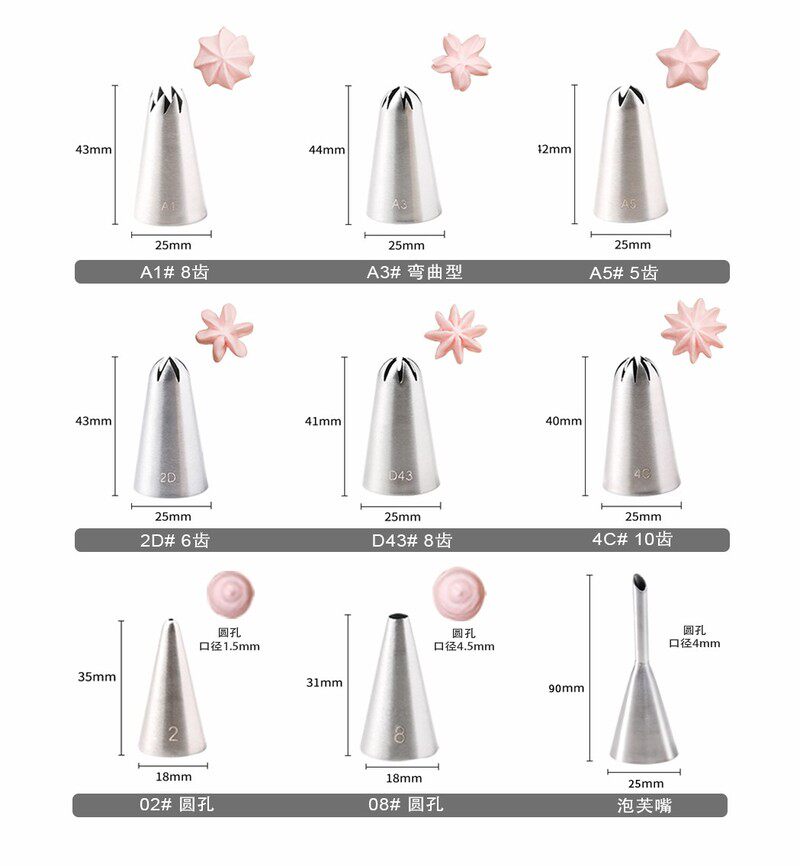 304 stainless steel cream spout with melted beans and butter