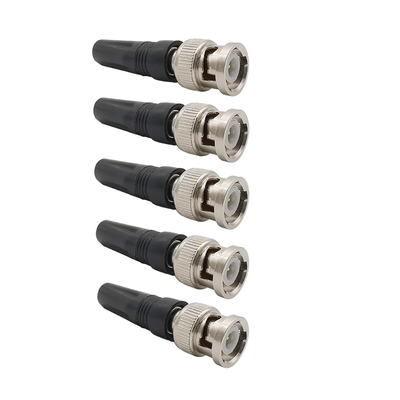 1/2/5Pcs BNC Male Plug Connector Twist-on RG59 Coaxial Cable