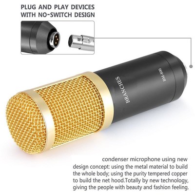 Microphone Metal Condenser Microphones for Laptop Computer