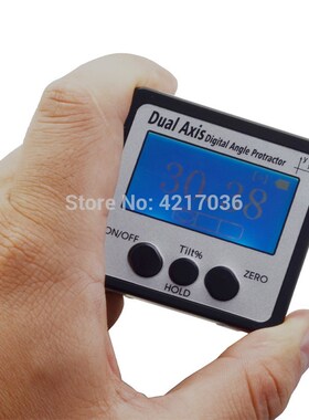 Dual Axis Electronic Protractor Digital Inclinometer Level B