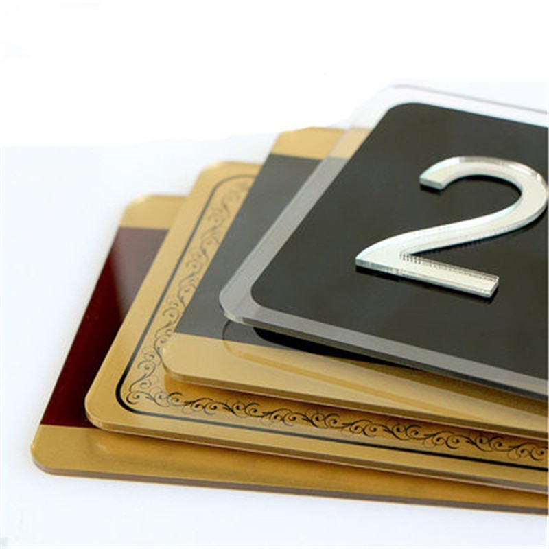 Modern House Numbers Acrylic Home Hotel Room Apartt Door Num