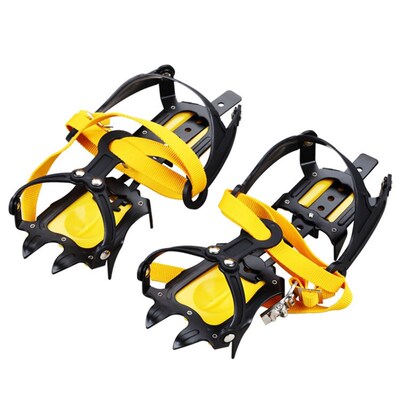 10-Teeth Outdoor Climbing Antiskid Crampons Adjustable Winte