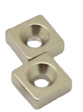 10Pcs 10x10x3.8mm N35 Square Hole Super Strong Blocks Rare E