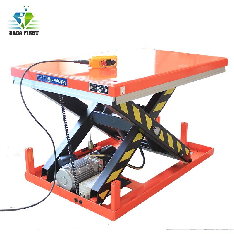 3ton 4ton heavy load stationary hydraulic scissor lift platf