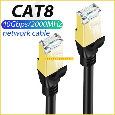Cat8 Ethernet Cable SSP 40Gbps Super Speed Cat 8 RJ45 Netwo