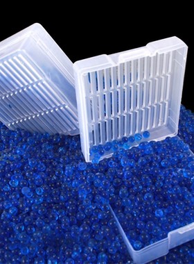 1pc Silica Gel Box Reusable White Orange Blue Silicagel Mois