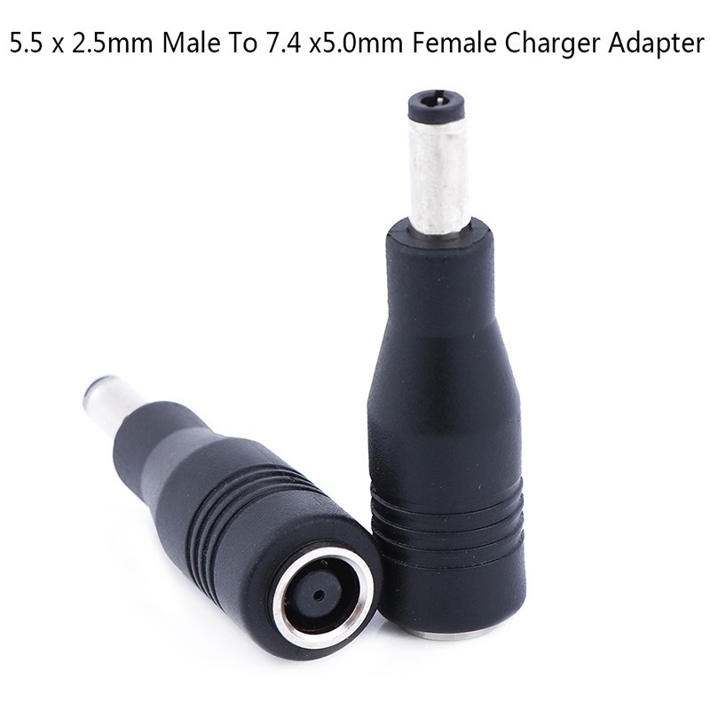 1Pc DC Power 5.5 x 2.5mm Male To 7.4 x5.0mm Female Charger A