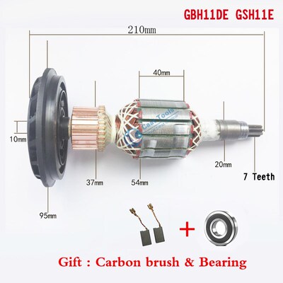 AC 220V-240V Armature Rotor replacement For BOSCH GSH11E GBH