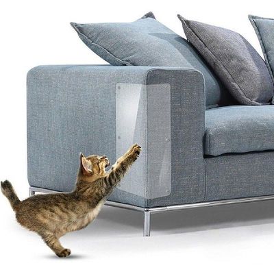 4Pcs PVC Transparent Cat Scratching Guard Sofa Furniture