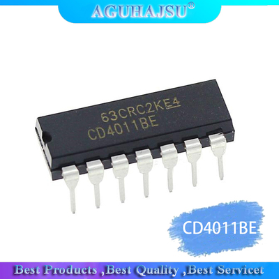 10PCS CD4011BE DIP14 CD4011 DIP Quad 2-input NAND gate logic